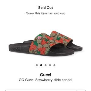 Strawberry Gucci Slides